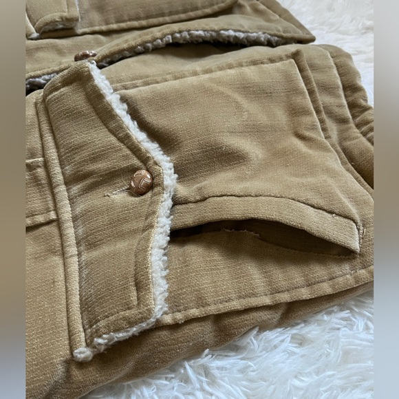 RARE Lee Storm Rider Vintage 1970s Full Length Sherpa Corduroy Rancher Coat - Picture 7 of 15